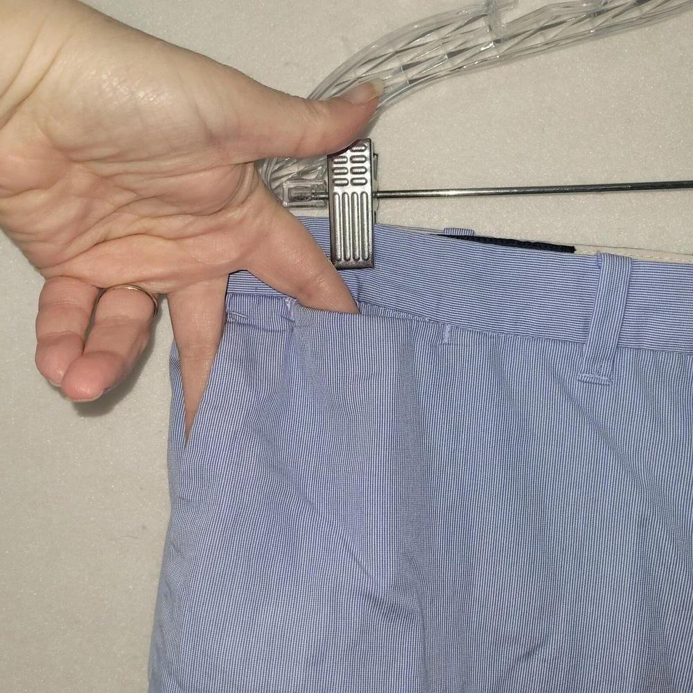 Polo Ralph Lauren Shorts Mens 38 Blue Pinstripe Slim‎ Fit 8